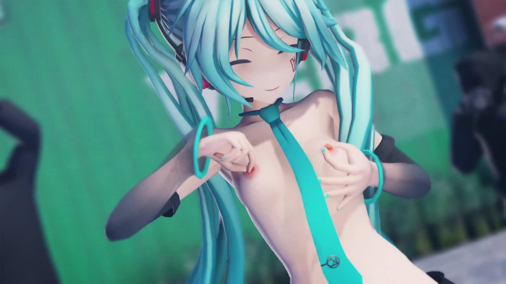 【MMD】ラビットホール(胸愛撫強化版)【初音ミク】